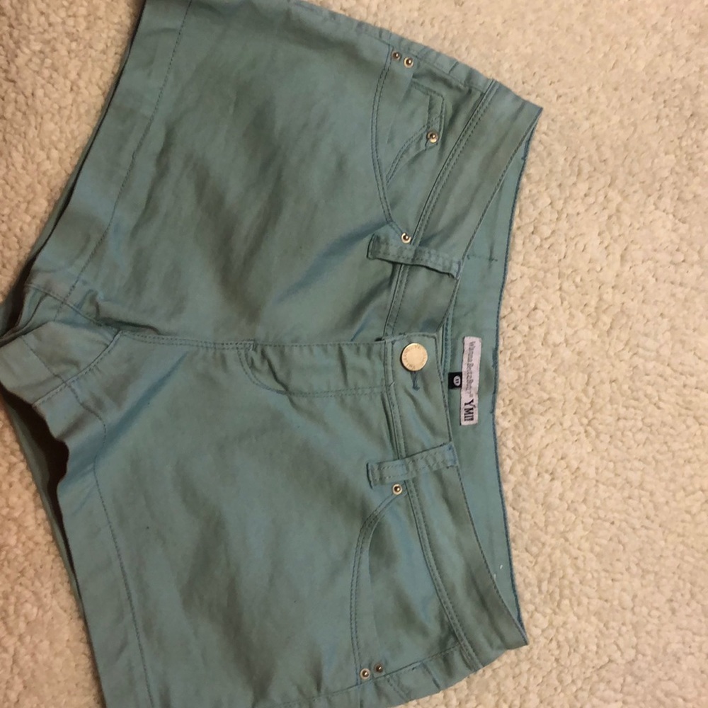 Teal shorts